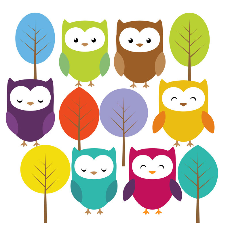 792x792 Owl Clipart Kawaii