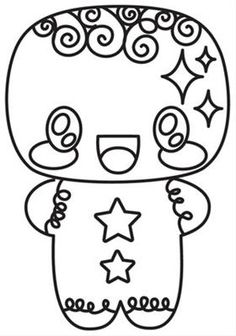 236x336 Kawaii Coloring Pages For Christmas