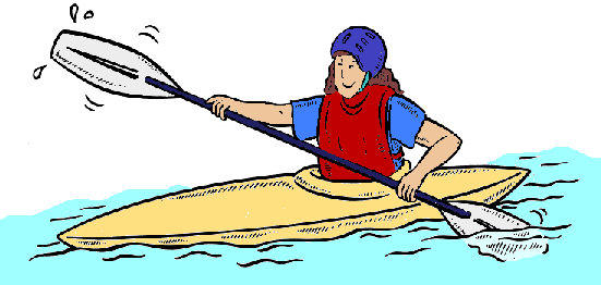 551x262 Kayaking Clip Art