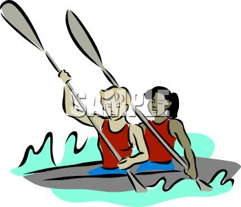 350x300 Two Women In A Kayak