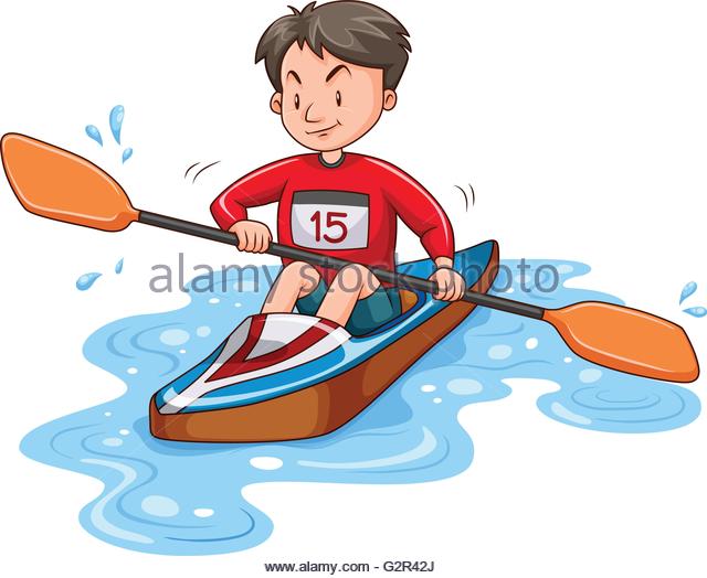 640x524 Canoeing Stock Vector Images