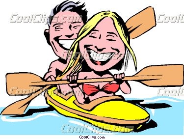 375x283 Kayak Clipart Cartoon