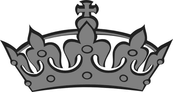 600x321 Crown Clipart Grey