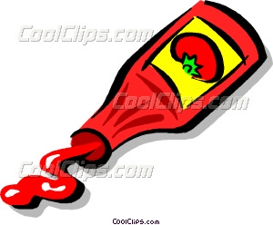300x248 Ketchup Vector Clip Art