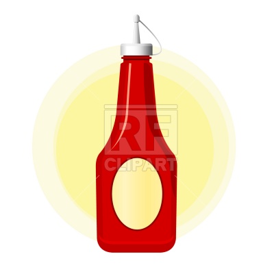 400x400 Ketchup Bottle Royalty Free Vector Clip Art Image