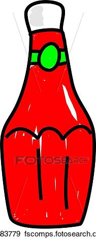 189x470 Stock Illustration Of Tomato Ketchup K0583779