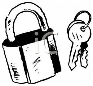 300x277 Picture Black And White Lock And Key