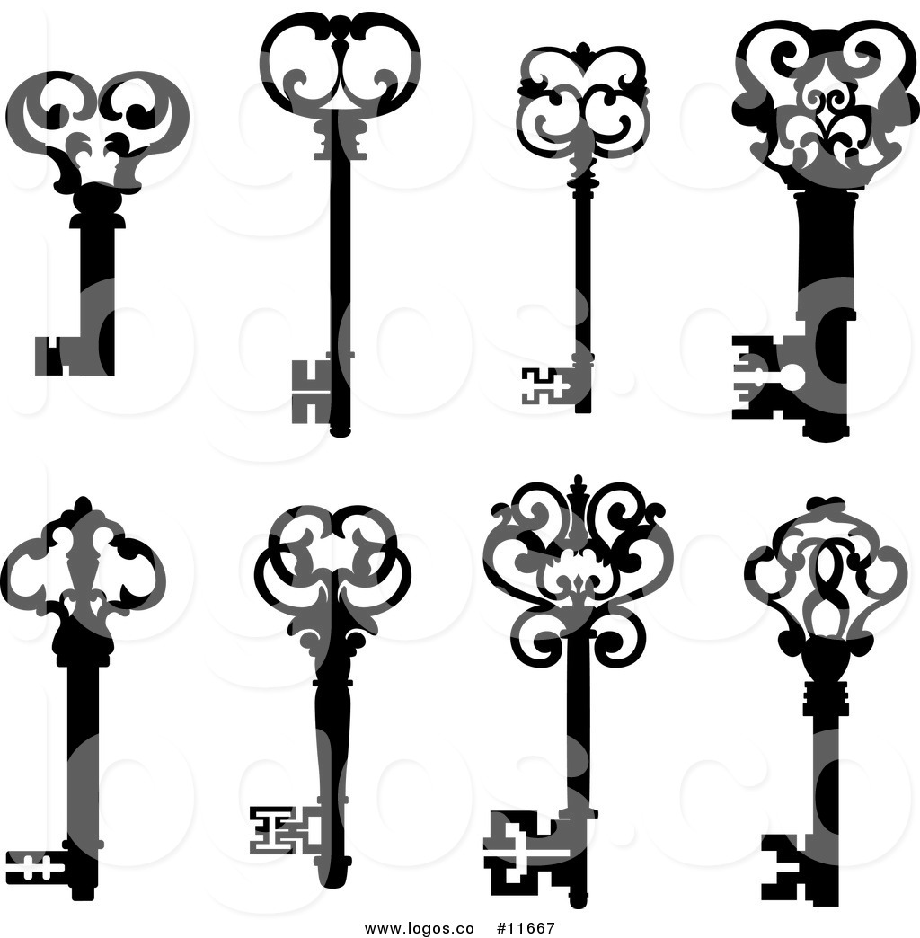 1024x1044 Royalty Free Clip Art Vector Black And White Antique Skeleton Keys