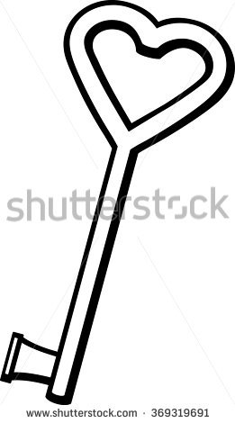 261x470 Key Clipart Black And White