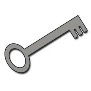 300x300 Key Clipart Silver Key