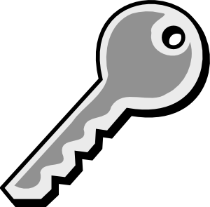 300x295 Key Clip Art