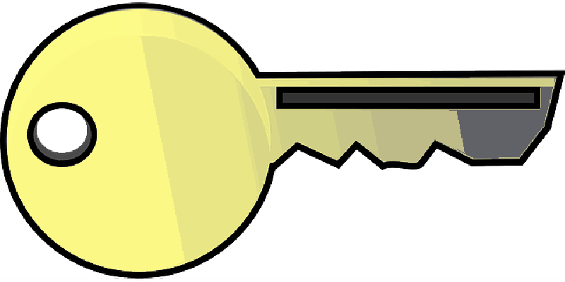 800x400 Computer, Key, Outline, Open, Car, Cartoon, Golden