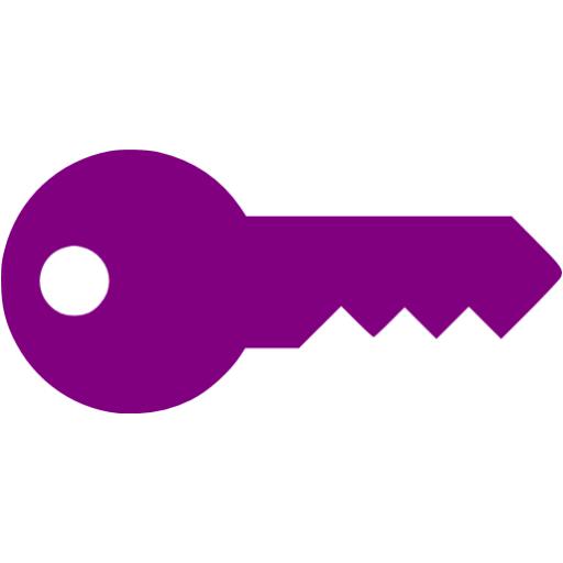 512x512 Purple Key Icon