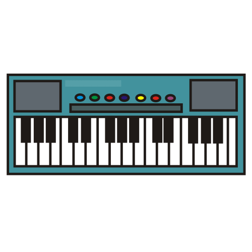 500x500 Keyboard Clipart Organ