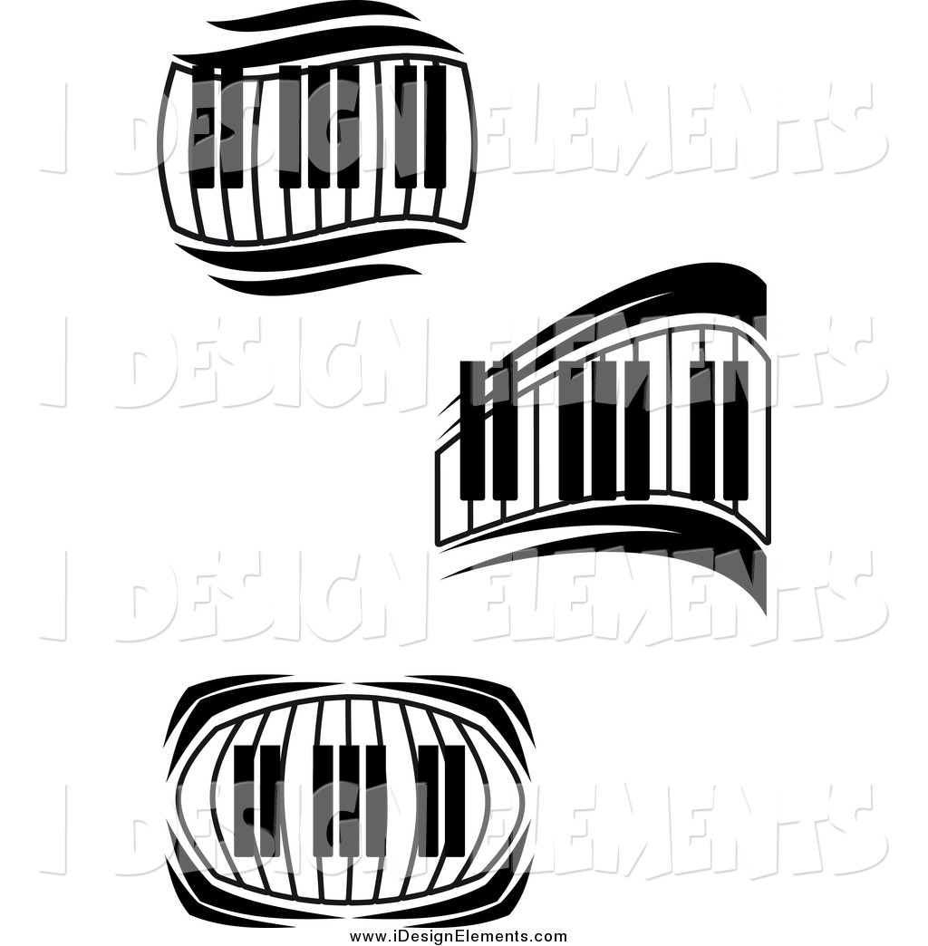 1024x1044 Wavy Piano Keyboard Clipart
