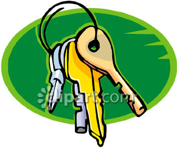 350x293 Keys On A Keychain Clip Art
