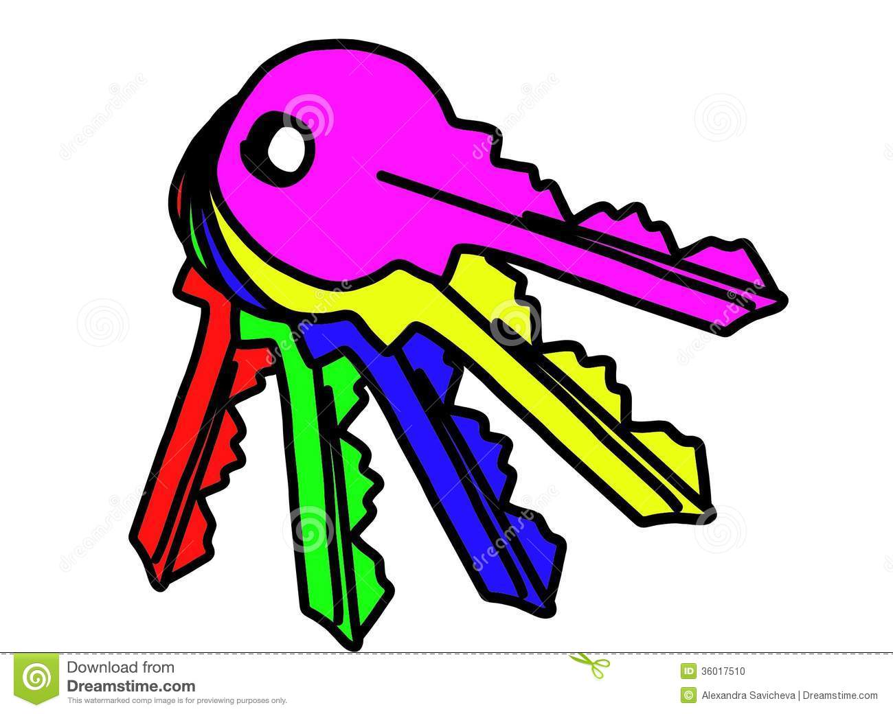 1300x1040 Key Clipart Colored Key