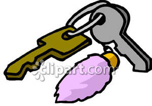 300x210 Clip Art Key Chain Clipart