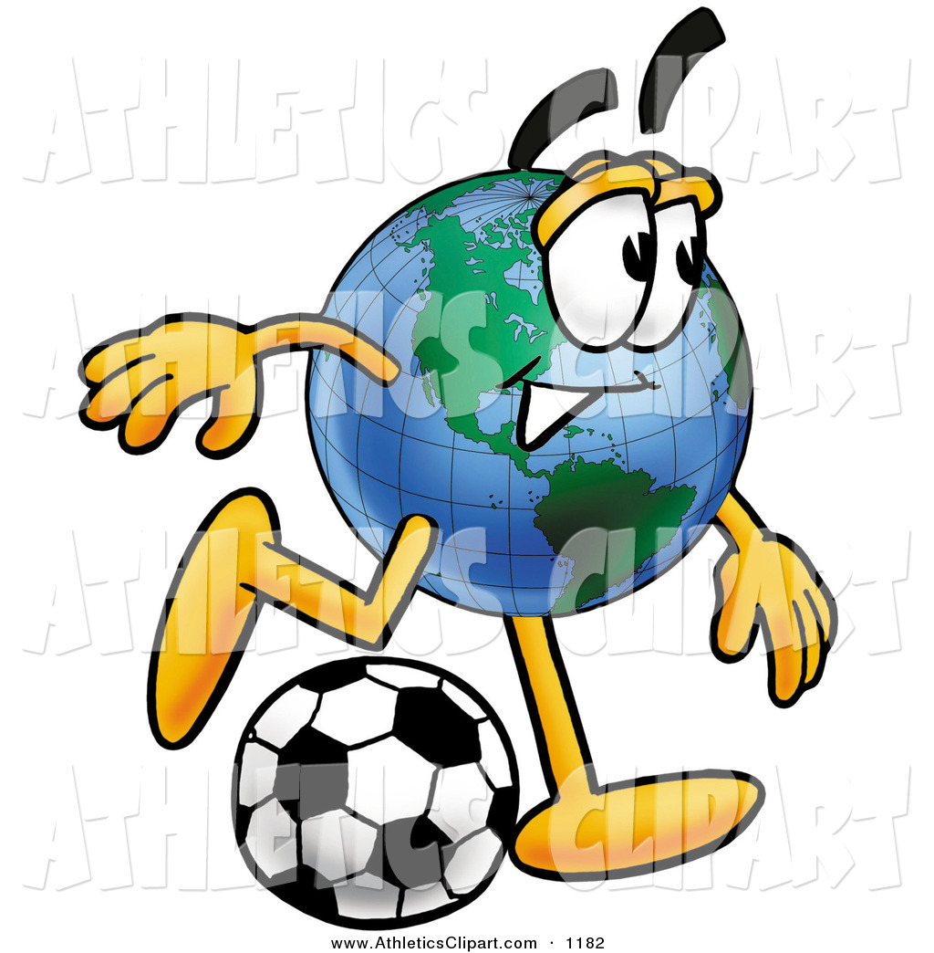1024x1044 Clip Art Of An Athletic World Earth Globe Mascot Cartoon Character