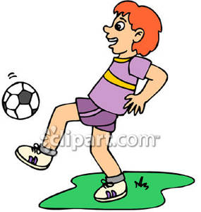 285x300 Kicking Soccer Ball Clip Art Clipart Panda