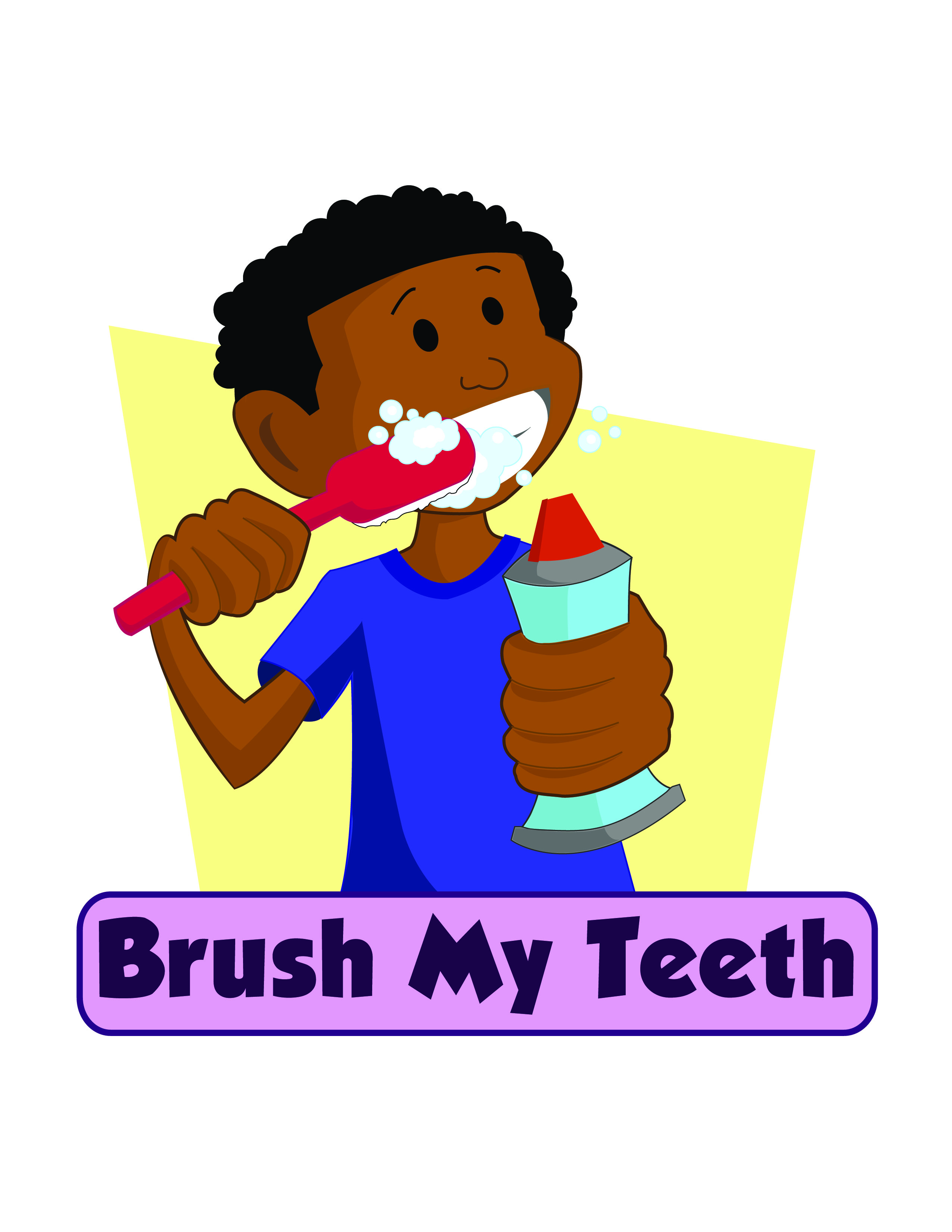 2550x3300 Brush Clipart Brushing Tooth
