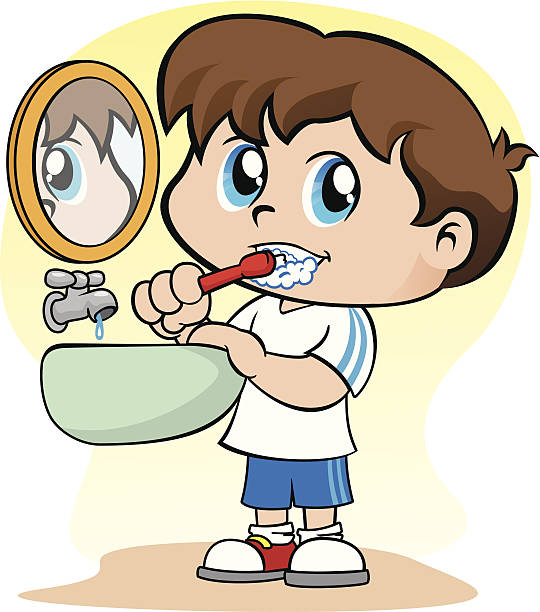 Kid Brushing Teeth Clipart | Free download on ClipArtMag