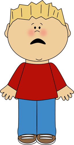 258x500 Scared Kid Clipart