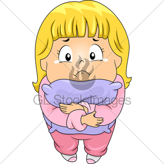 325x325 Kid Boy Crying While Hugging A Pillow Gl Stock Images