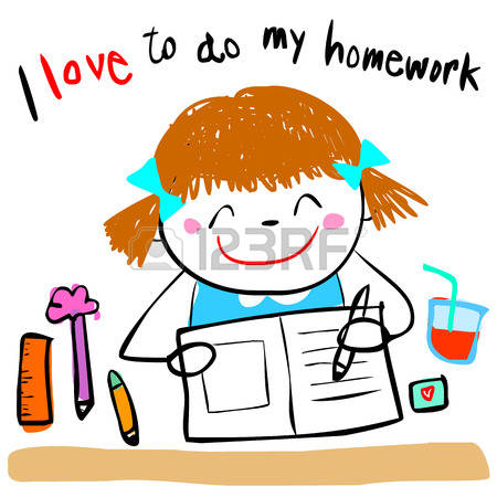 450x450 Homework Clipart Cute