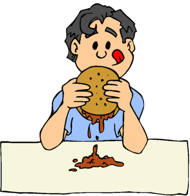 386x399 Kid Eating Hamburger Clipart, Explore Pictures