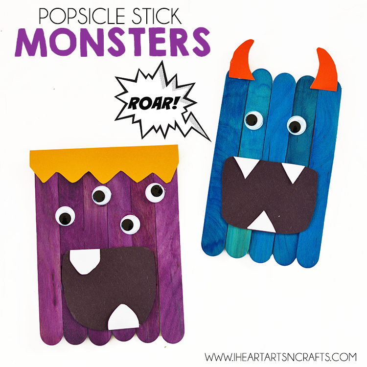 750x750 Popsicle Stick Monsters