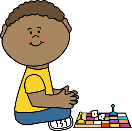 450x448 Kid With Board Game Clip Art