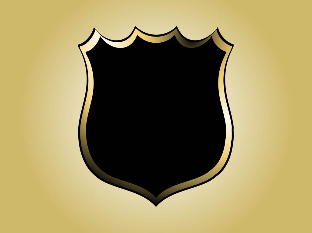 1024x765 Gold Clipart Police Badge