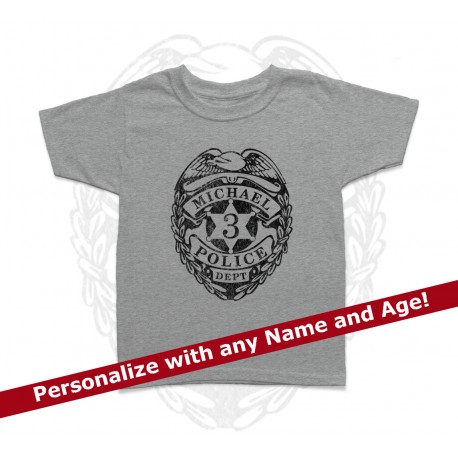 458x458 Badge Personalized Birthday Kids T Shirt