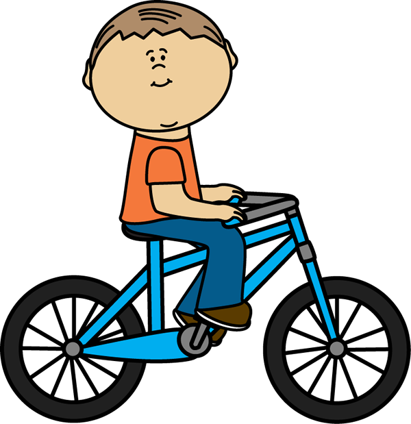 600x619 Bike Riding Clipart
