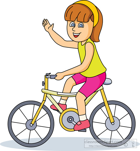 464x500 Cliparts Children Riding In Bicycle