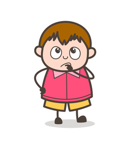 254x300 Fat Cartoon Kid