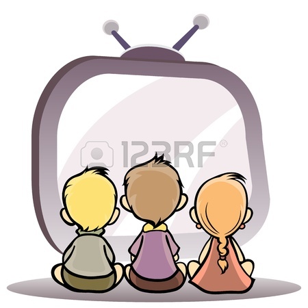450x450 4,724 Watching Television Cliparts, Stock Vector And Royalty Free