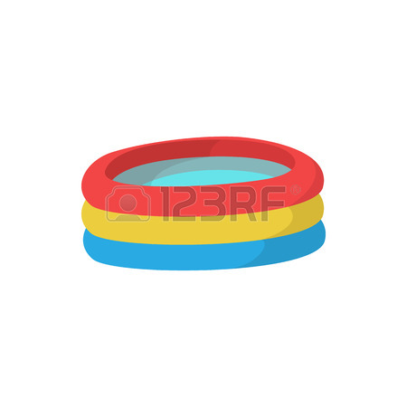 450x450 Kid Inflatable Pool Icon In Cartoon Style On A White Background