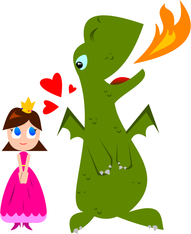 652x800 Dragon Clipart Princess Dragon