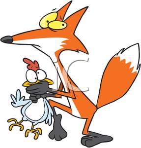 287x300 Sly Fox Kidnapping A Chicken