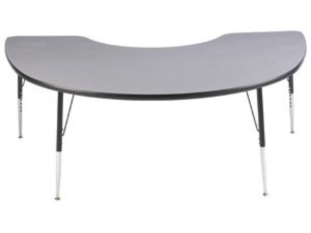 640x480 Group Study Adjustable Kidney Shaped Preschool Table 72x48