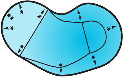 430x270 Kidney Shape Pool Clipart