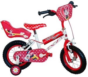300x263 Disney Minnie Mouse Girls Kids Children Bike 12 Inch Stabilisers