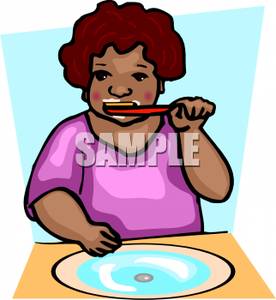 276x300 Kid Brushing Her Teeth