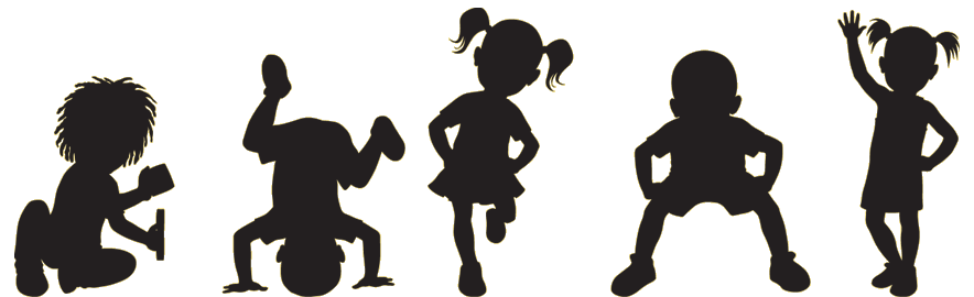 884x270 Free Kids Fitness Clipart Image