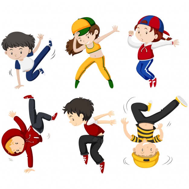 626x626 Kids Dancing Collection Vector Free Download