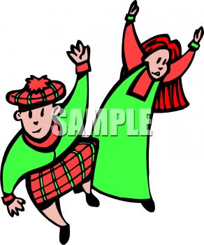 292x350 Scottish Kids Dancing