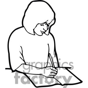 300x300 Black And White Homework Clipart