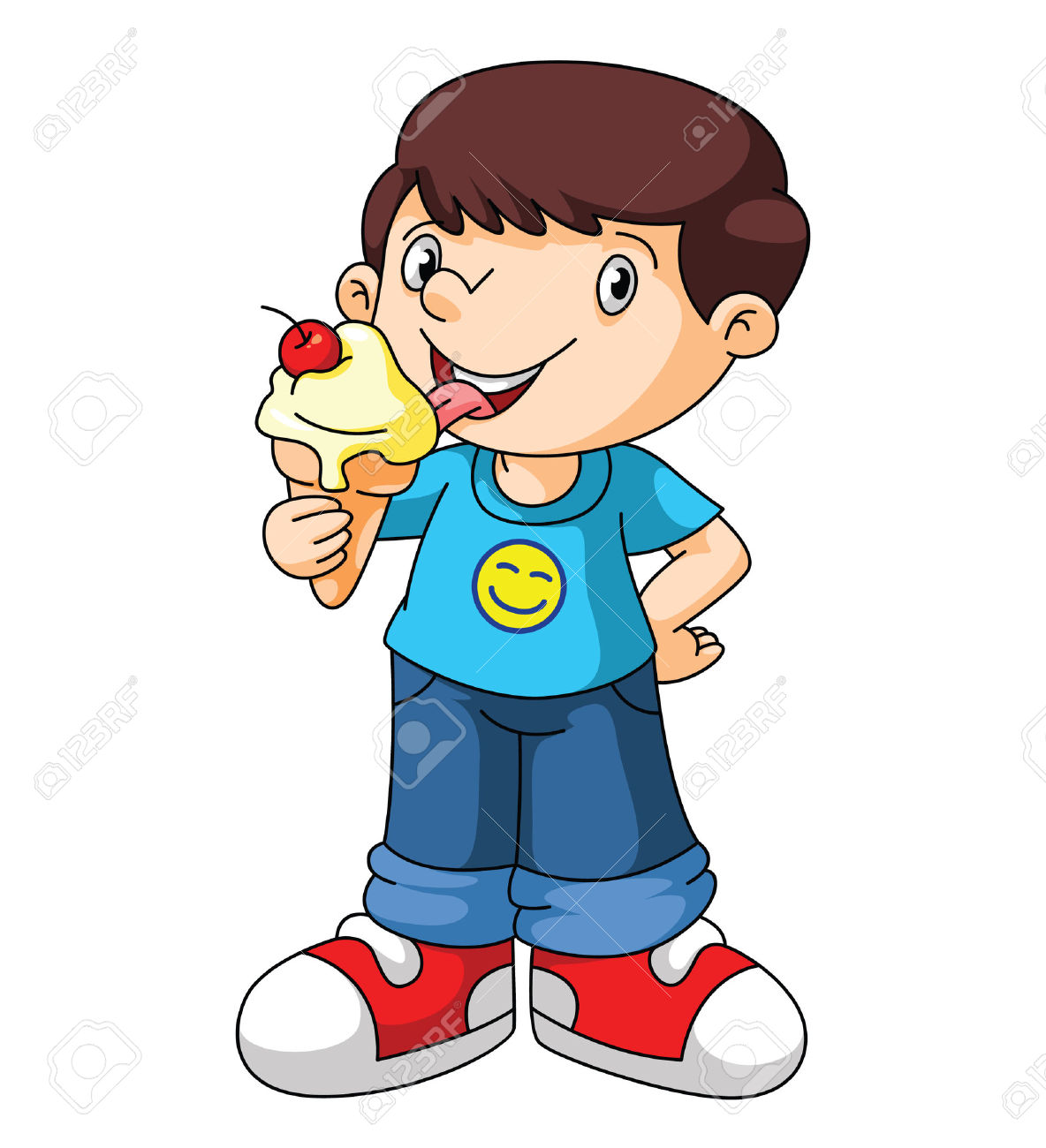 1184x1300 Eating Ice Cream Clipart